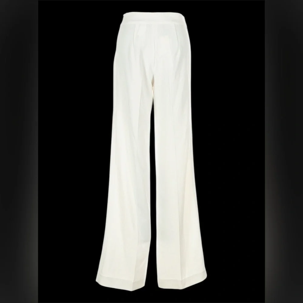 ❤️ZARA HIGH WAIST WHITE CULOTTES TROUSERS PANTS-SZ XS🖤NWT